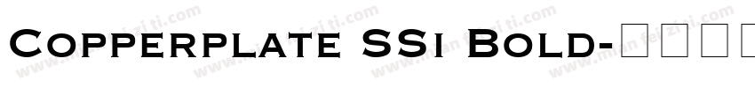 Copperplate SSi Bold字体转换